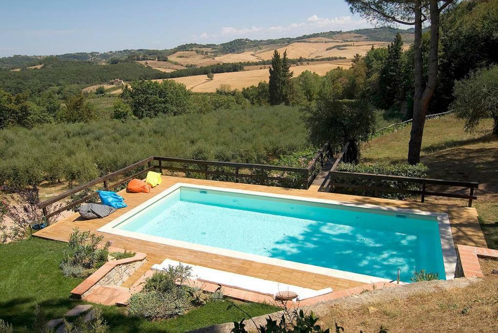 Stunning Country House Overlooking Tuscany Hills Lorenzana 外观 照片