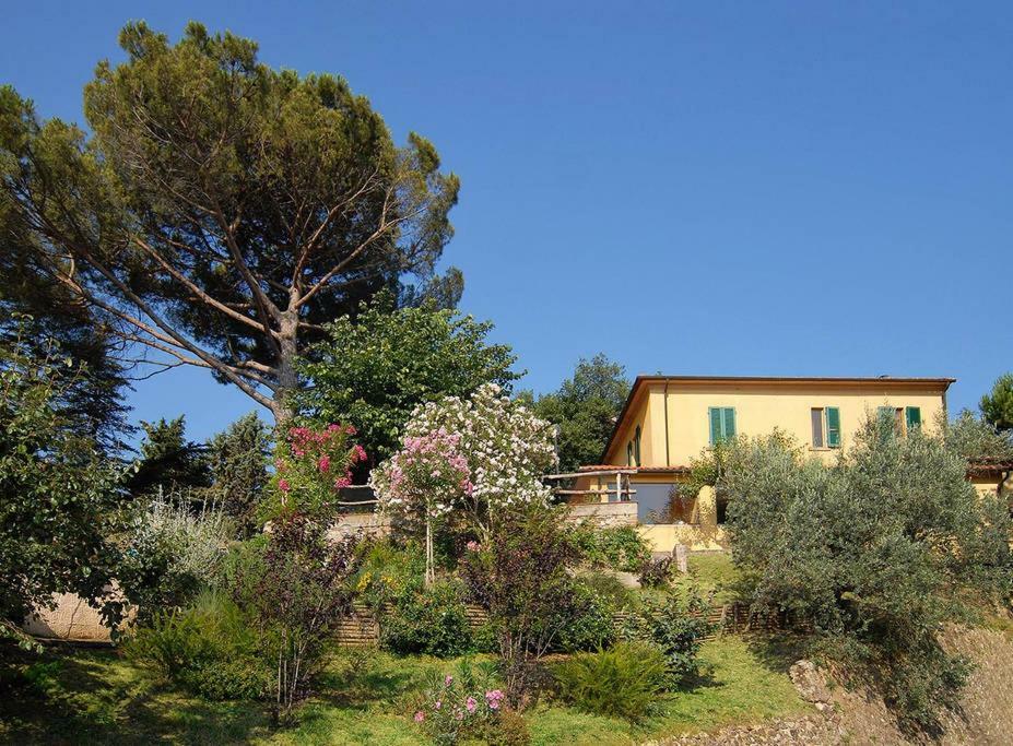 Stunning Country House Overlooking Tuscany Hills Lorenzana 外观 照片